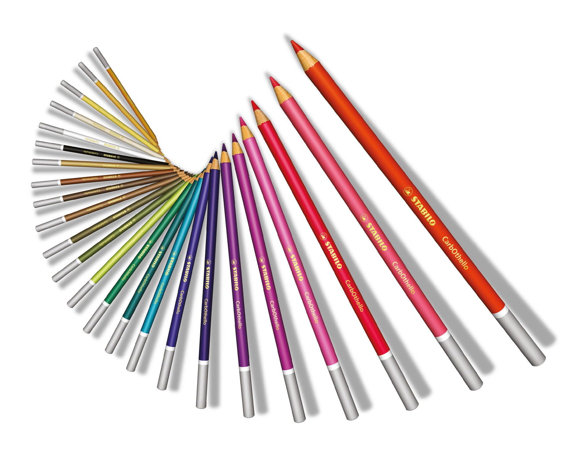 STABILO - CarbOthello - Chalk-Pastel Pencil - ARTY+ - Tin of 48 - Assorted colors with Sharpener, Kneaded Eraser and Blending Stump - Image 8