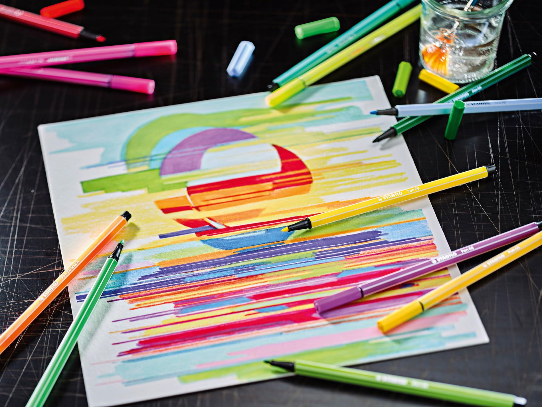 STABILO - Creative Set - point 88 and Pen 68 - ARTY - Pack of 36 - Assorted Pastel colors - Image 5