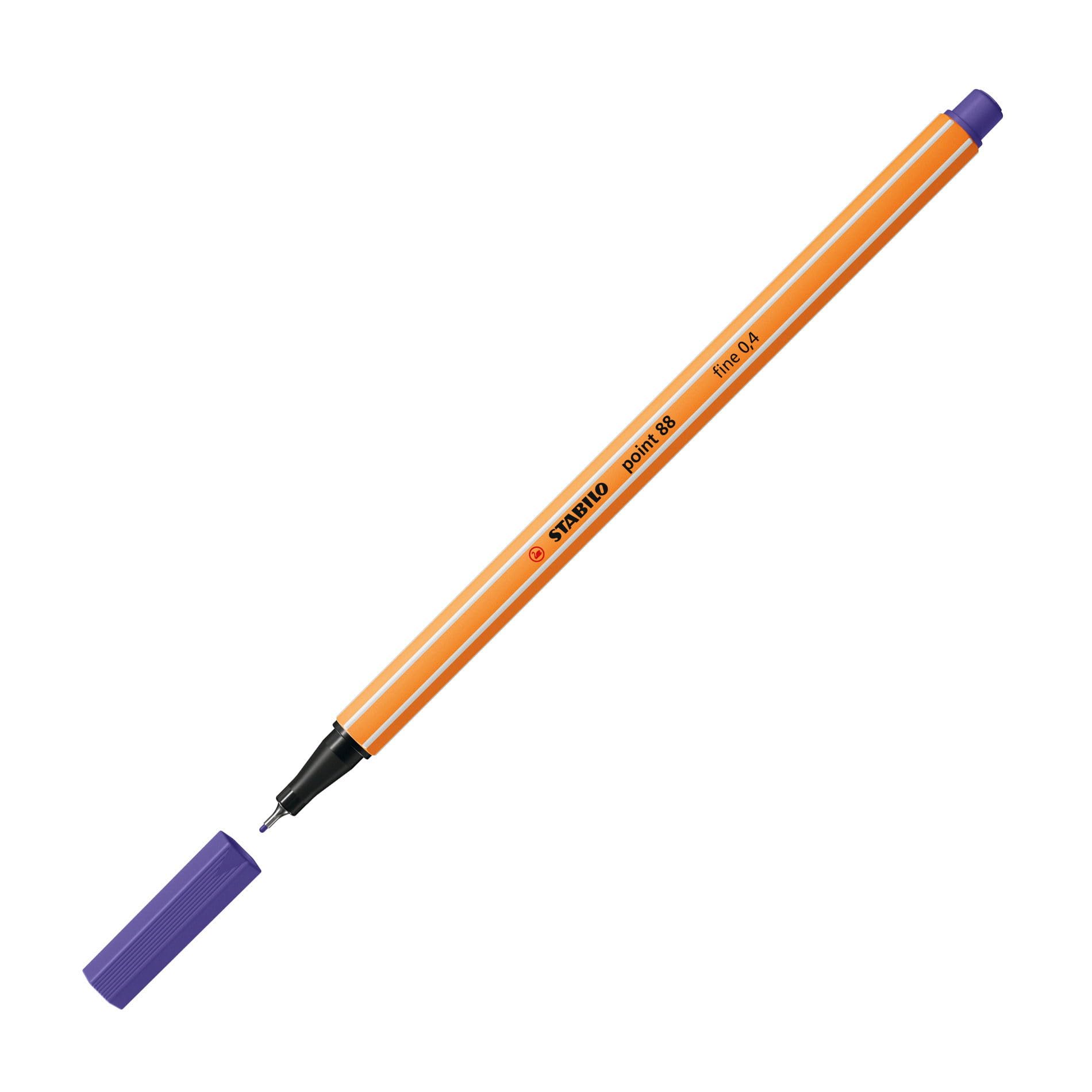 STABILO Fine Point 88 Felt Tip Pen - Zig-Zag Case x 18 Fine Felt-Tip Pens - Assorted Colours - Image 4