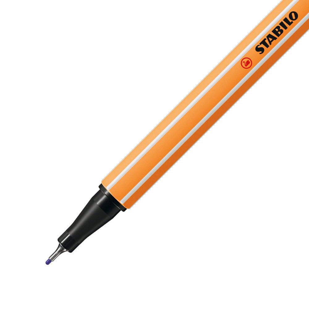 STABILO Fine Point 88 Felt Tip Pen - Zig-Zag Case x 18 Fine Felt-Tip Pens - Assorted Colours - Image 5