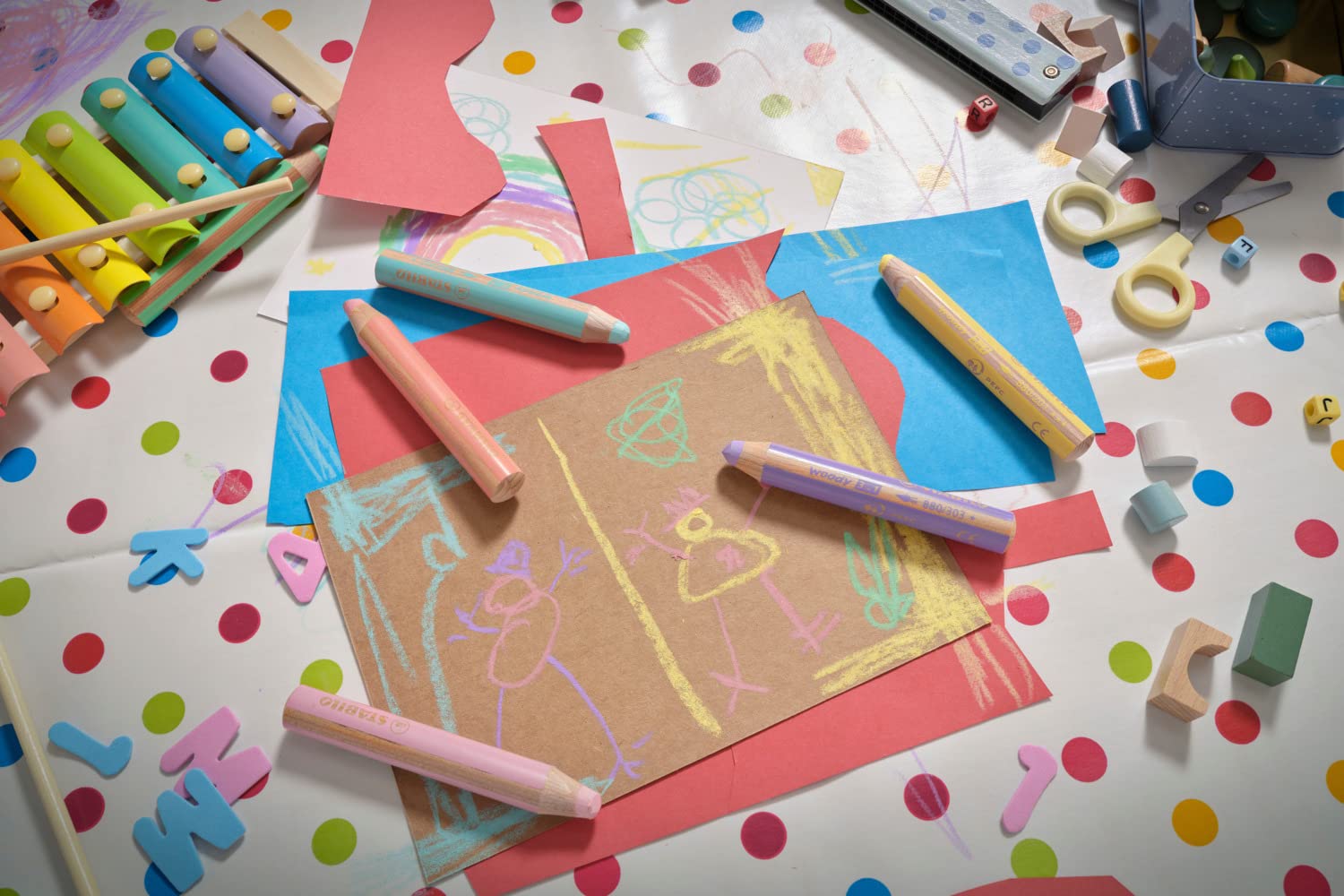 STABILO Multi-talented Pencil woody 3-in-1 - Single Pencil - Pastel Yellow - Image 12