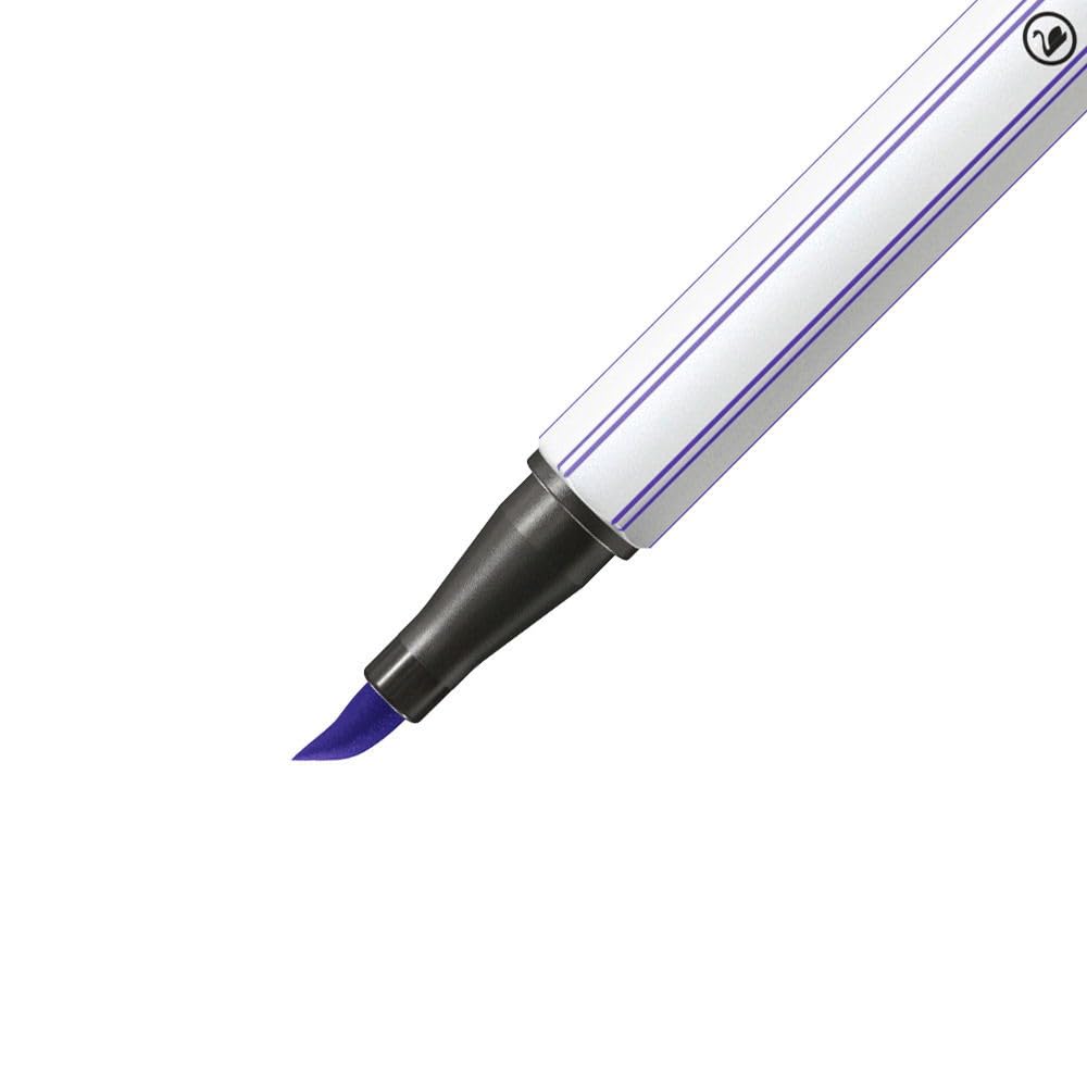 STABILO - Pen 68 brush - Premium Fibre-Tip Pen with Brush Tip - ARTY - Pack of 30 - Assorted colors - Image 4