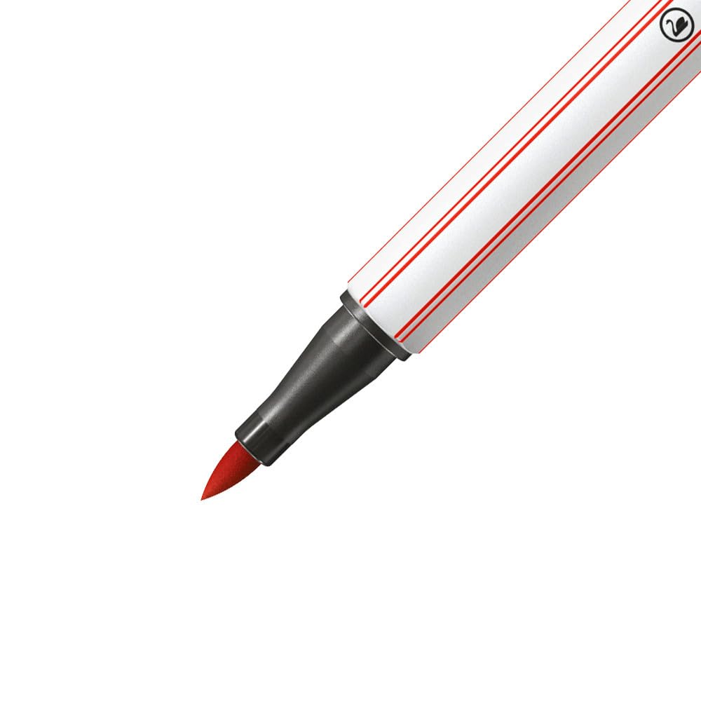 STABILO Premium Fibre-Tip Pen Pen 68 brush - Wallet of 6 - Assorted Colors - Image 3