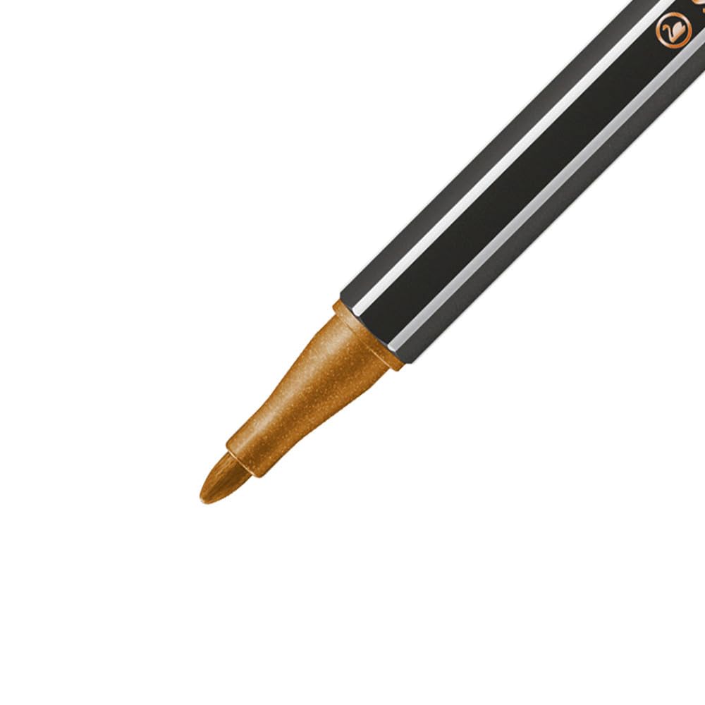 STABILO - Pen 68 metallic - Premium Metallic Fibre-Tip Pen - Pack of 8 - Assorted colors - Image 3
